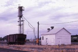 Burlington Northern sand house at Pasco, Washington, in 1983.