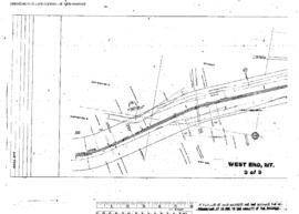 Plat Map of Northern Pacific Facilities at West End, Montana, 1951