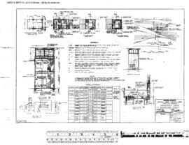 Northern Pacific Engineering Drawing, Yardmaster Tower at Pasco, Washington, 1972