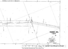 Plat Map of Great Northern Facilities at Touhey, Washington, 1916