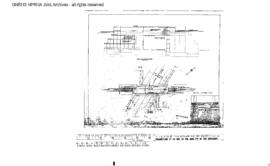 Northern Pacific Engineering Drawing: Plans and Elevation, Bridge 21 (1.4) - Highway, North of Al...