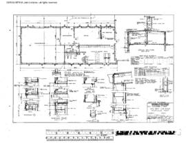 Northern Pacific Engineering Drawing, Car Shop, One Spot at Missoula, Montana, 1968
