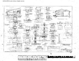 Northern Pacific Engineering Drawing, Yard Office at Missoula, Montana, undated