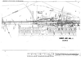 Plat Map of Great Northern Facilities at Libby, Montana, 1969