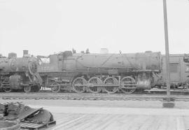 Northern Pacific steam locomotive 1556 at Brainerd, Minnesota, in 1954.
