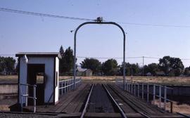 Burlington Northern turntable at Pasco, Washington, in 1984.