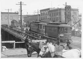 Seattle & Rainier Valley Railway car in Seattle, Washington, 1911