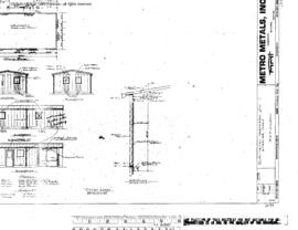 Burlington Northern Engineering Drawing, Unnamed Structure at Wheeler, Washington, 1977