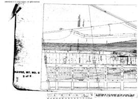 Plat Map of Great Northern Facilities at Havre, Montana, 1964