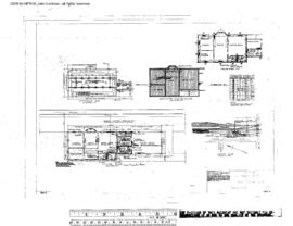 Great Northern Engineering Drawing, Depot at Troy, Montana, 1944