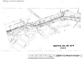 Plat Map of Northern Pacific Facilities at Seattle, Washington, 1946