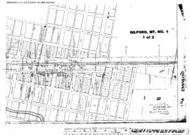 Plat Map of Great Northern Facilities at Gildford, Montana, 1918