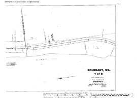 Plat Map of Great Northern Facilities at Boundary, Washington, undated