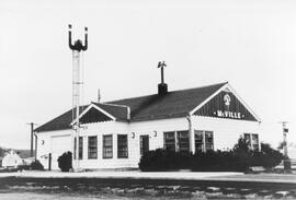 Great Northern Depot at McVille, North Dakota, 1968