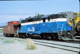 Great Northern Diesel Locomotive 721 at Oroville, Washington, 1968