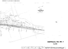 Plat Map of Northern Pacific Facilities at Centralia, Washington, undated