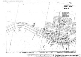 Plat Map of Great Northern Facilities at Addy, Washington, undated