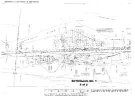 Plat Map of Great Northern Facilities at Skykomish, Washington, 1944