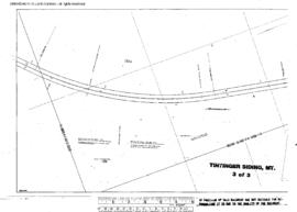 Plat Map of Great Northern Facilities at Tintinger Siding, Montana, 1930