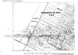 Plat Map of Great Northern Facilities at Burlington, Washington, 1963