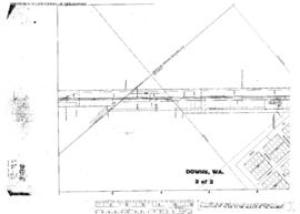 Plat Map of Great Northern Facilities at Downs, Washington, 1959