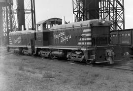 Chicago, Burlington and Quincy Railroad  diesel locomotive 9402 at Laurel, Montana, on August 17,...