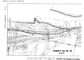 Plat Map of Great Northern, Northern Pacific Facilities at Everett, Washington, 1918