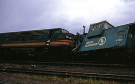 Northern Pacific Railroad Company diesel locomotive 6016D at Portland, Oregon in 1968.