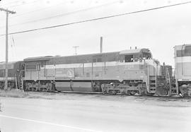 Burlington Northern diesel locomotive 5706 at Auburn, Washington in 1970.