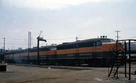 Great Northern Railway Company diesel locomotive 276B at Portland, Oregon in 1965.
