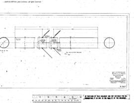 Great Northern Engineering Drawing, Roundhouse at Bainville, Montana, 1941