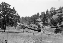 Amtrak diesel locomotive 629 at an unknown location in August 1975.