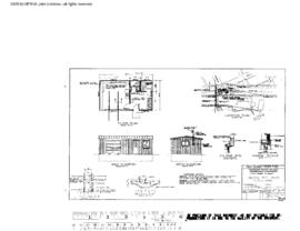Northern Pacific Engineering Drawing, Section Tool House at Pe Ell, Washington, 1969
