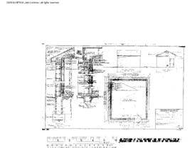 Northern Pacific Engineering Drawing, Telephone Exchange Building at Leadore, Idaho, 1960