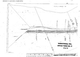 Plat Map of Great Northern Facilities at Wenatchee, Washington, 1946