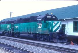 Burlington Northern 2081 at Bellingham, Washington in 1995.