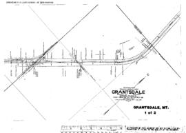 Plat Map of Northern Pacific Facilities at Grantsdale, Montana, 1926