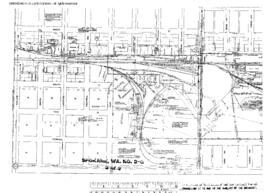 Plat Map of Great Northern Facilities at Spokane, Washington, undated