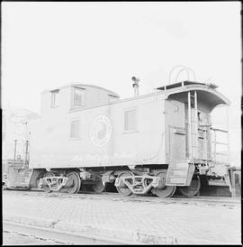 Northern Pacific Railroad Caboose, Number 1349 at Pullman, Washington in February, 1967.