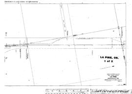 Plat Map of Great Northern Facilities at La Pine, Oregon, 1929
