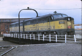 Spokane, Portland & Seattle Diesel Locomotive 862, 868 at Spokane, Washington, 1968