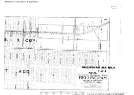 Plat Map of Northern Pacific Facilities at Bellingham, Washington, 1912