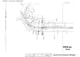 Plat Map of Northern Pacific Facilities at Austin, Montana, undated