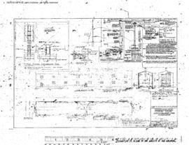 Northern Pacific Engineering Drawing, Wrecking Crane Shed at Pasco, Washington, 1957