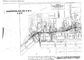 Plat Map of Great Northern Facilities at Vancouver, British Columbia, 1937