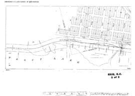 Plat Map of Great Northern Facilities at Erie, British Columbia, 1900