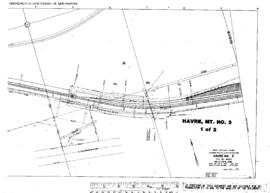 Plat Map of Great Northern Facilities at Havre, Montana, 1968