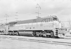 Great Northern Railway diesel locomotive number 2537 at Auburn, Washington on March 17, 1970.