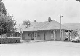 Burlington Northern station at Snoqualmie, Washington, in 1970.