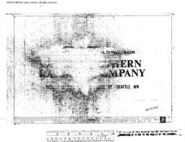 Great Northern Engineering Drawing, Office Building at Holgate Street at Seattle, Washington, 1967